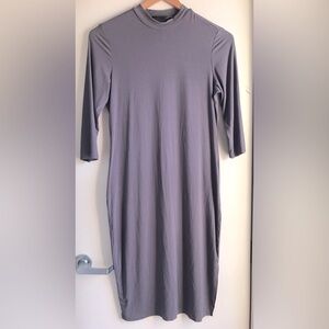 Shein Sophisticated 3/4’ Sleeve Gray bodycon Dress 1XL